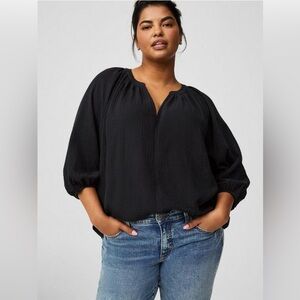 Torrid Pullover Gauze Blouse